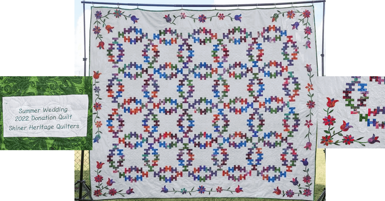  March 11th & 12th,  2022 Quilt Show Donation Quilt.